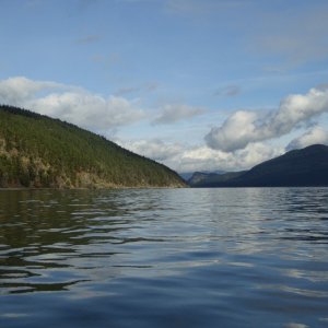 Blakely on left, Cypress in background