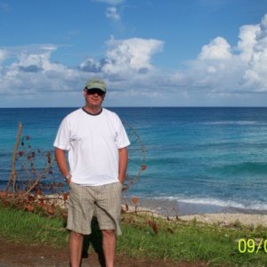 Media 'Your truly checking sea conditions.  Doesnt get any better.' in album 'Queens Highway.'
