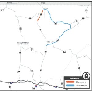 89 closure and detour
