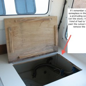 stove removed