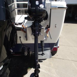 Aft view of Kicker & Mini Jacker clamped in place.