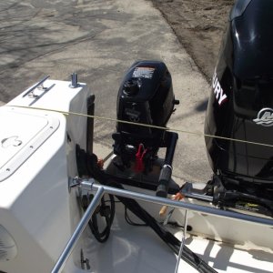 View of Kicker and Mini Jacker clamped in place from cockpit.