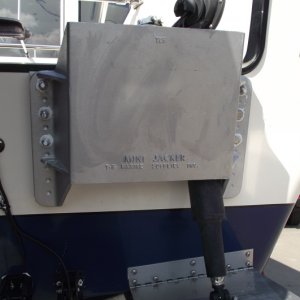 Media 'The Mini Jacker kicker mount is now installed.' in album 'Aft view of Kicker & Mini Jacker clamped in place.'