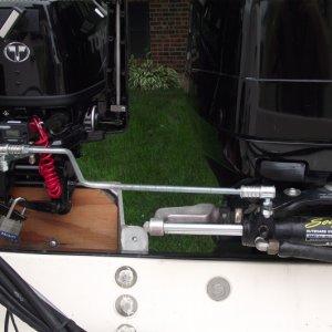 Media '' in album 'Aft view of Kicker & Mini Jacker clamped in place.'