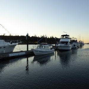 There was just enough room left at LaConner's huge visitor dock for about 2 more 22's, so I grabbed one of them.