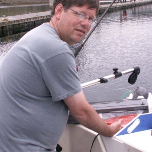 Media 'Roger Vacuum Packing the Coho Catch - Neah Bay - 8-11-07' in album 'Arch - Cape Flattery - 8-11-07'