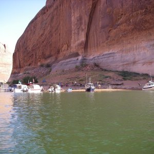 Island in Escalante River Arm, at mile 12.