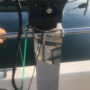 What I came up with for Downrigger Mount for CD-25.