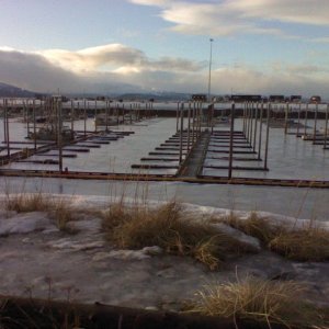 Homer, Ak. Harbor 03-2016 a little tough getting out today