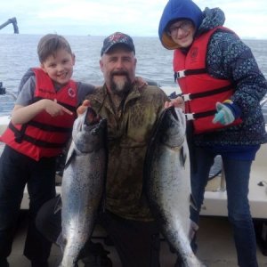 Kenny & Grandkids first Kings!