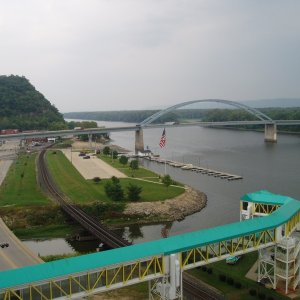 View from Marquette, IA. Casino Hotel