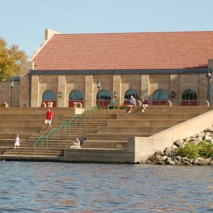 Harriet Island across from Downtown St.Paul, MN. Site of many large events.