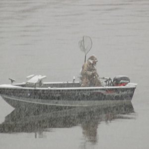 This guy loves fishing!