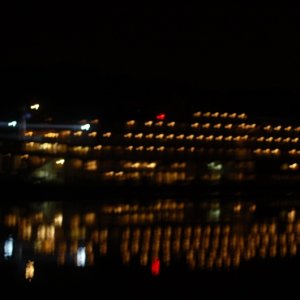 Mississippi Queen going by late at night