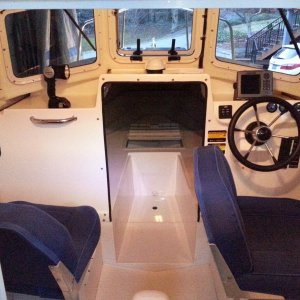 Cabin after initial thorough cleaning