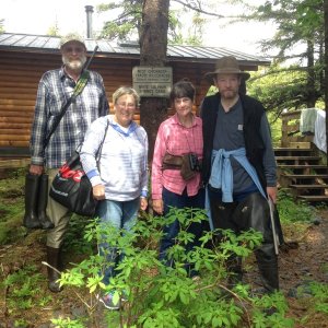 Media 'White Sulfur Springs, Chichagof Wilderness.  Ready for walk back to the boats.' in album 'First night on the water.  Swanson Harbor wilderness dock.'