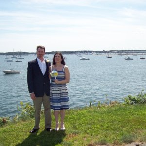 Matt and Joedee Married August 8, 2009.  
Shown here are my two most important ladies!  (Napoleon in the background).
