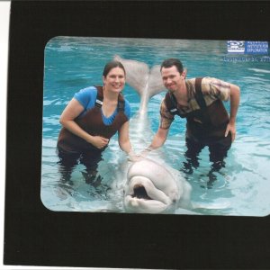 Matt and Joedee Beluga Encounter Mystic Aquarium