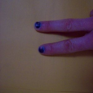 Not trying to go Goth...I tried to stop a heavy metal door from slamming in strong wind.  Bad idea...