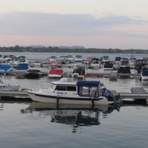 Will-C at the Marina De Chambly. Which is an exceptional marina. Free laundry, beautiful showers and grounds. Staff met us on arrival and we threw them the lines and they did a complete tie up. Great service. Beautiful docks and gates that have a pushbutton combination lock on gate that leads to the docks.