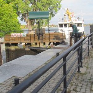 Canadian Coast Guard Locking through
