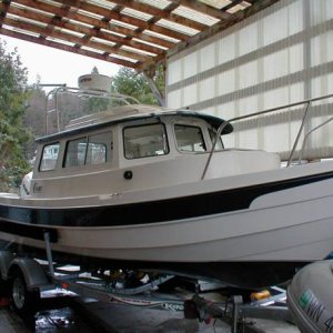 Cast Away getting rigged at E.Q. Marine