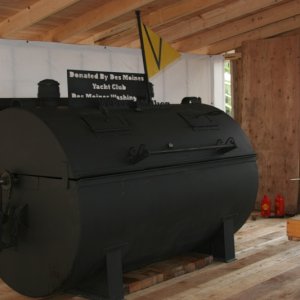 Pierre's gigantic BBQ.  Donated to him by the Yacht Club of DesMoines, WA
