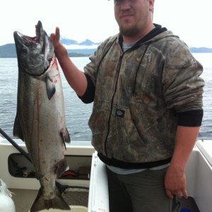 Brother Jessie and a nice King at Dahl Head