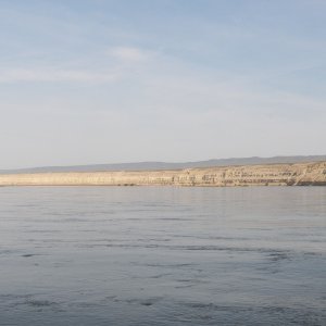 The cliffs go on for several miles.