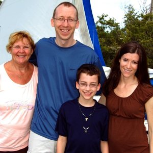 Judy with Son Brian, Lisa & Kodie