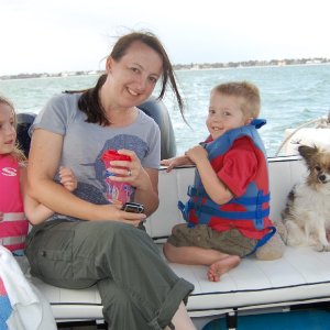 Media 'Both of Judy's Babies...Jenny and Daisy and grandchildren Emma and Jack' in album 'This is what a C-Dory is all about. Nicholas caught his first "Big" fish and it was almost as big as his eyes.'
