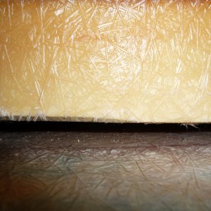 7. 1.5 by 1.5  inch  cedar stiff arm or beam, wrapped with fiberglass. 3/8" - 1/2" air space all the way under the span of the beam.
