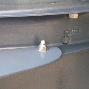 Instructions don't really tell you fore/aft placement, I moved mine aft a little to provide good clearance around lower unit vent plug.