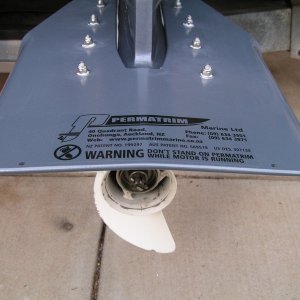 Media '' in album 'Clamped on each side, drilling holes, notice bag over prop spindle to avoid shavings.'