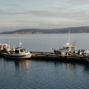 the Dock at Sequim Bay State Park ,WA