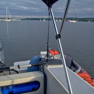 Back on board for the evening.