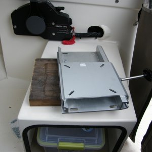 New sliding seat mount for helm,
also raised 2 inches