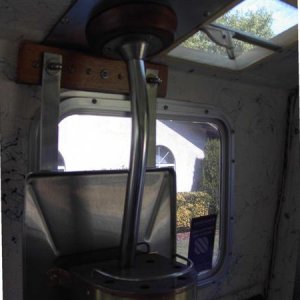 Inside view of exhaust stack.