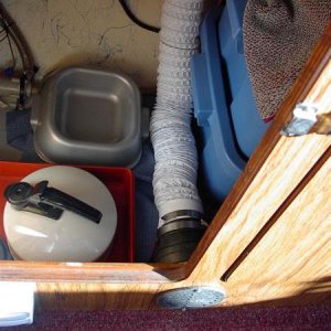 Fan and Tube Assembly Under Galley.