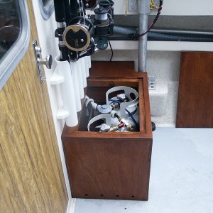(Billy) Propane locker (opened)
