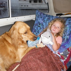 Lydia sleeps over on Reef Madness.