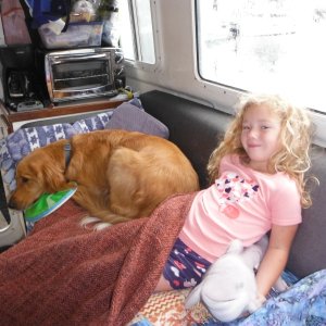 Docker and Lydia Sleepover in Ketchikan