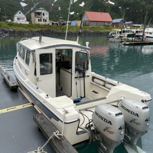 Media 'First trip to Whittier for sea trial' in album 'Cleaned up new boat'