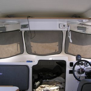 Windshield "curtains".