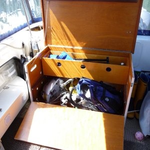 6. Stainless Steel piano hindge front and top.
