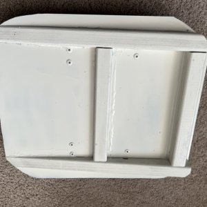 Underneath of base, painted