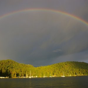 Rainbow at Montague Harbor
