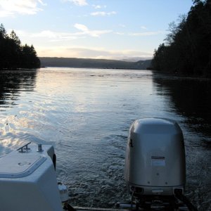 Stern shot entering Fisherman?s Cove