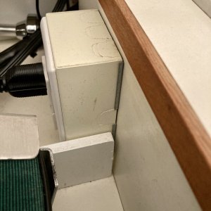 Media 'it's just a U shaped affair (in my case it barely squeezed between the outlet box and the seat)' in album '01 there was a plastic drawer thing in the middle on those rails'