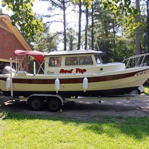 Media 'In driveway, converting \"Fox-C\" to \"Red Top\"' in album 'First launch as Red Top at Lawson Creek Park, New Bern, NC'